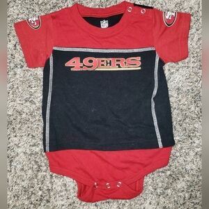 Official NFL| San Francisco 49ers 18M Baby Onesie